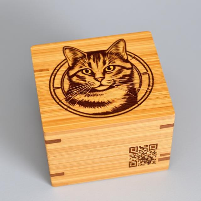 Personalized Urn for Pets with QR Code Memorial
