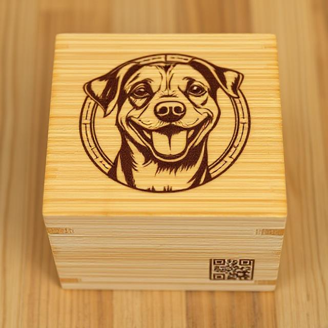 Personalized Urn for Pets with QR Code Memorial