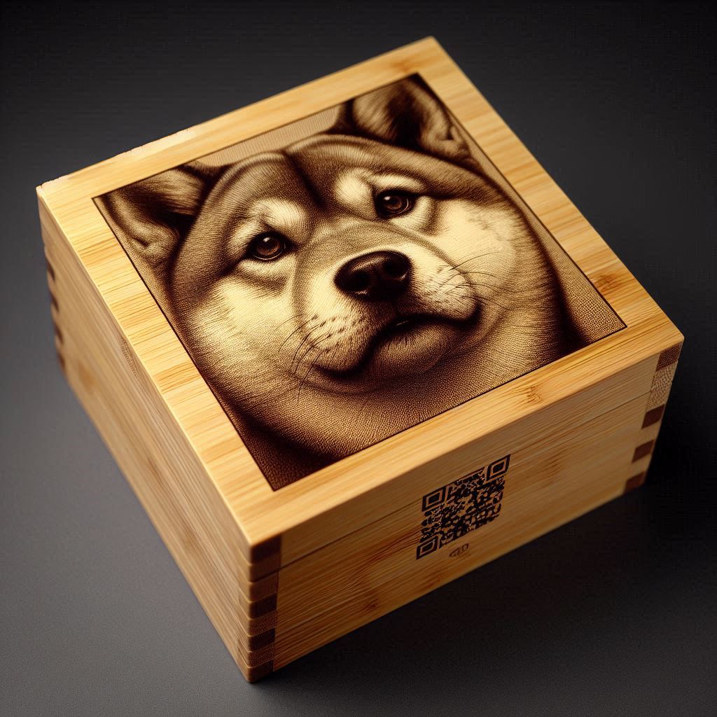 Personalized Urn for Pets with QR Code Memorial