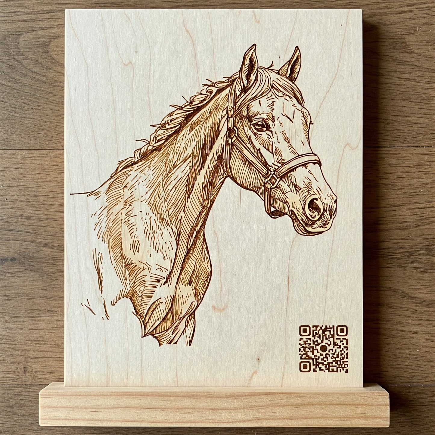Custom Etched Pet Portrait with Forever Tribute Page