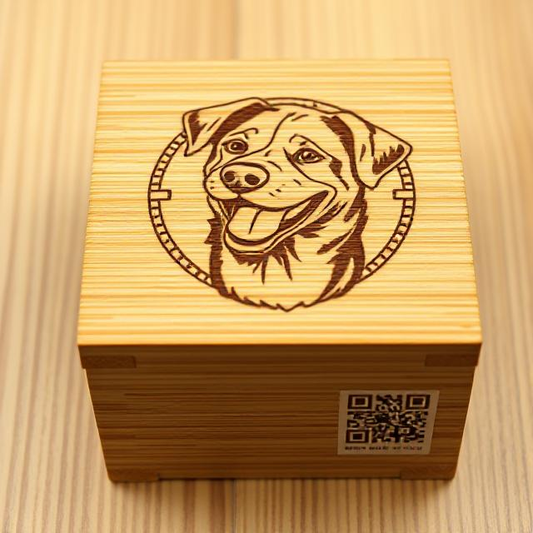 Personalized Urn for Pets with QR Code Memorial